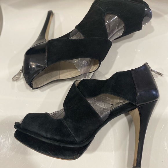 Michael Kors Elena black suede stiletto heels - Picture 7 of 8